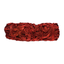 Ein satt gebundenes bundle aus getrocknetem roten drachenblut salbei mit natürlichem band traditionelle räucherware von manashop