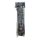 A räucherbündel innere ruhe 20cm with dark purple and light yellow flowers bound with natural twine for inner peace from mana shop