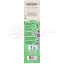 Grün-weiße verpackung für sagrada madre botanische champa räucherstäbchen mit grüntee und spiritueller reinigung