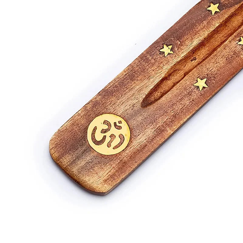 Handmade wooden incense holder