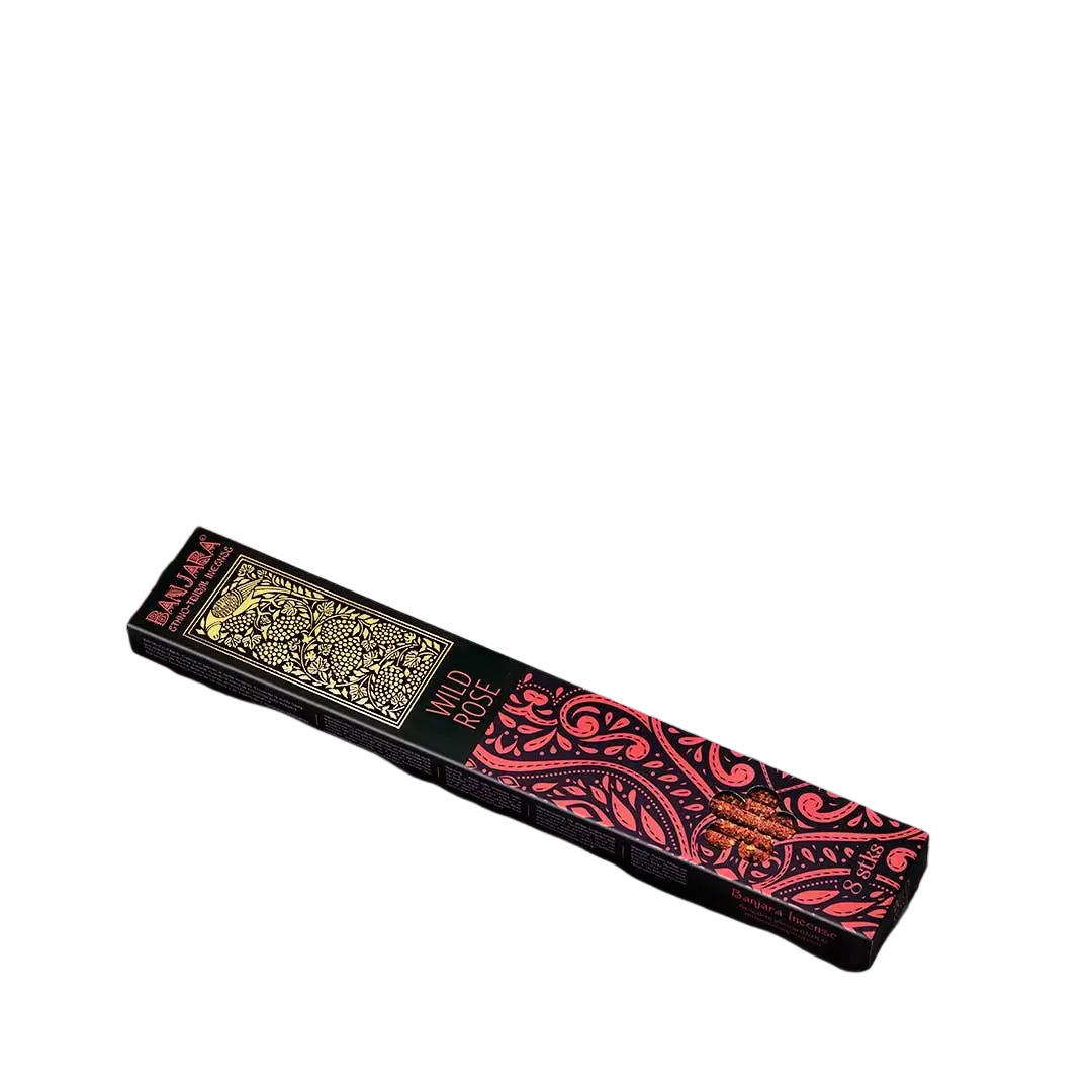 Weißer Salbei Räucherstäbchen von AWGifts Europe, extra lang, 8 Stück in schwarzer und goldener Verpackung.