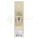 Creamfarbene rechteckige box mit goldprägung und sagrada madre marke für räucherwerk tarot engel göttliche kraft engel himbeeren