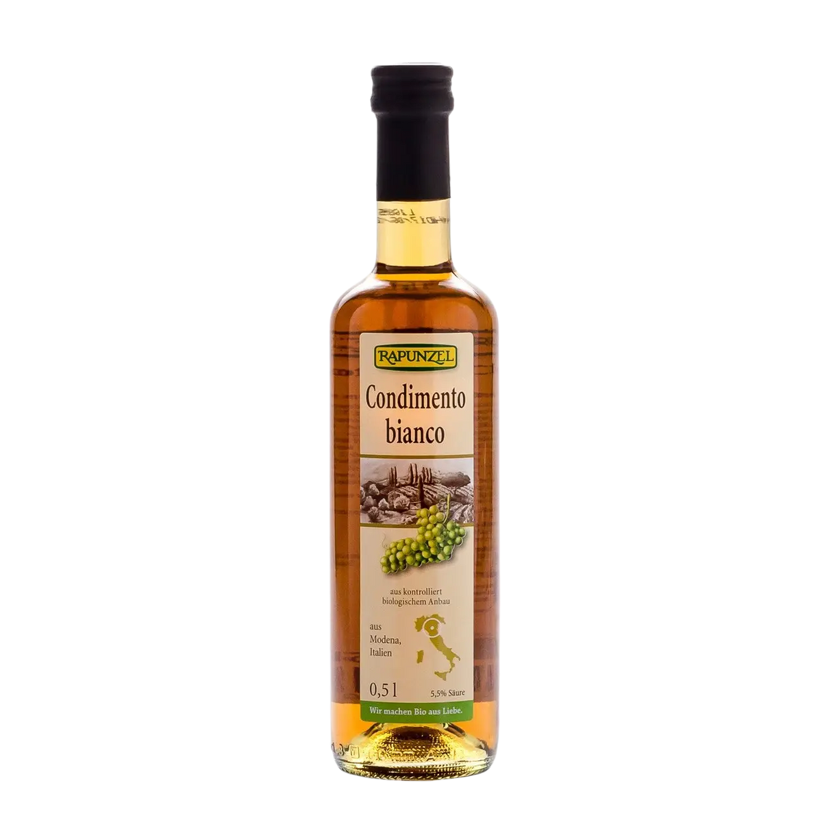 Rapunzel Condimento Bianco in Glasflasche, biologisches weißes Öl, ideal für Salate und Kochen, in EU Bio Qualität