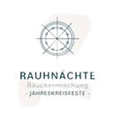 Rauhnacht-Mischung Räucherwaren von Dessauer, Schwarz-Weiß-Logo, zeigt die Räucherware in einer stilvollen Verpackung