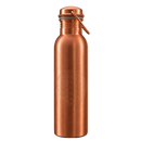 Reine kupfer wasserflasche tamra jal genannt mit blume des lebens muster und griff in kupferfarbe