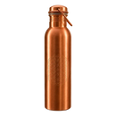 Reine kupfer-wasserflasche blume des lebens mit reinem kupfer, gebürstetem finish und graviertem blume des lebens muster