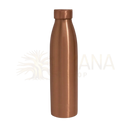 Eine reine kupferwasserflasche matt poliert in kupfer mit schraubverschluss und 950 ml volumen für ayurveda specialist