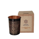 Reiner Kupferbecher antik graviert, 300 ml, schwer, mit antikem Gravurmuster, von Ayurveda Specialist B.V.