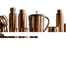 Hämmerter, hochglänzender Kupferbecher mit Deckel von Ayurveda Specialist B.V., 300 ml, elegante Handwerkskunst