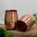 Reines Kupfer-Set mit tropfenförmiger Karaffe und 2 gehämmerten Kupferbechern, 950 ml, von Ayurveda Specialist B.V.