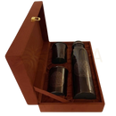 Reines kupferset flower of life antik mit kupferflasche 950 ml und 2 kupferbechern mit blume des lebens in samt-geschenkbox