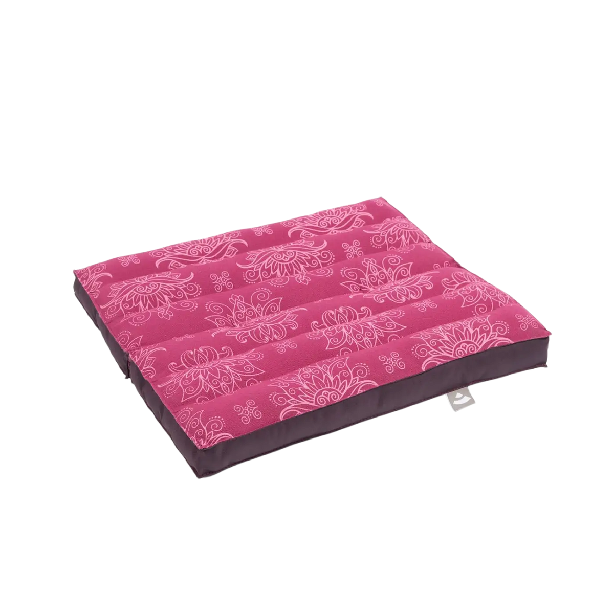 Faltbares Meditationskissen von Bodynova aus der Maharaja Collection, rosa, ideal für Reisen und Meditation.