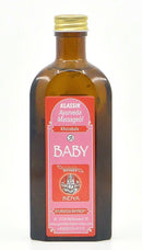 Baby-Massageöl Rhyner Khsirabala Thaila, Ayurveda Massageöl für Babys, pflegend und sanft, in einer Flasche mit Düse