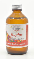 Ayurveda Massageöl Rhyner Kapha Thaila Bio, 250ml, natürliches ayurvedisches Öl für entspannende Massagen.