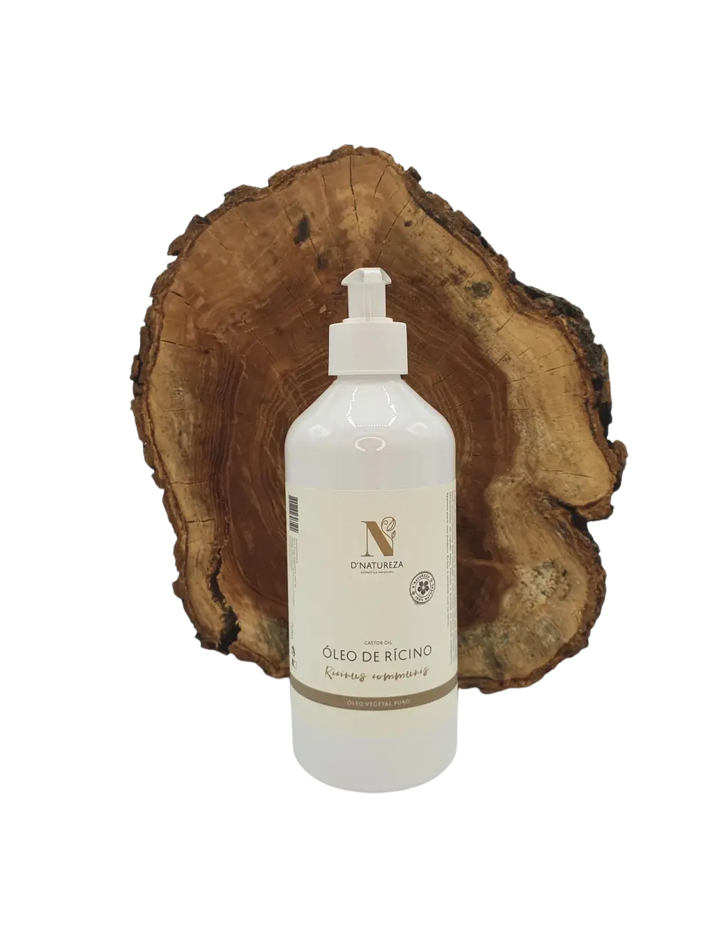Weißes Rizinusöl in einer Plastikflasche, D’Natureza, für Haut und Haare, aus der Kategorie Öle & Fette