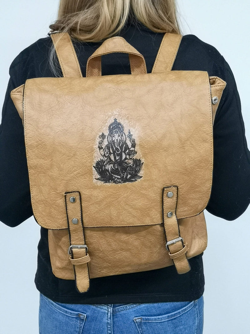 Rucksack Ganesha braun gross - Mana Kendra GmbH