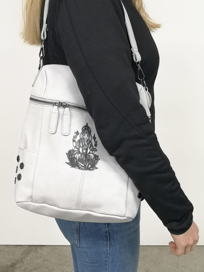 Rucksack-Tasche Ganesha grau klein - Mana Kendra GmbH