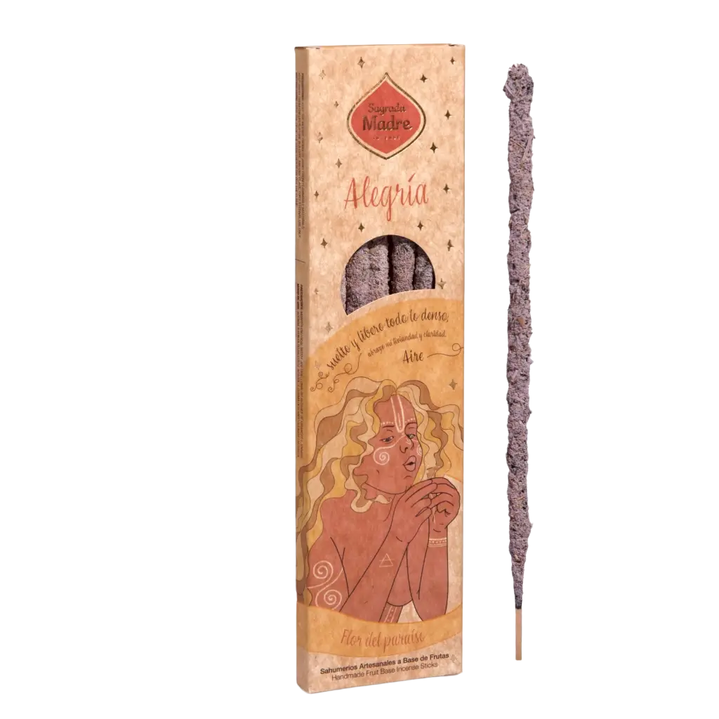 Purpurrotes Räucherwerk Sagrada Madre Luft Alegria Joy von Mana Shop, fein duftendes Räucherwerk für spirituelle Rituale