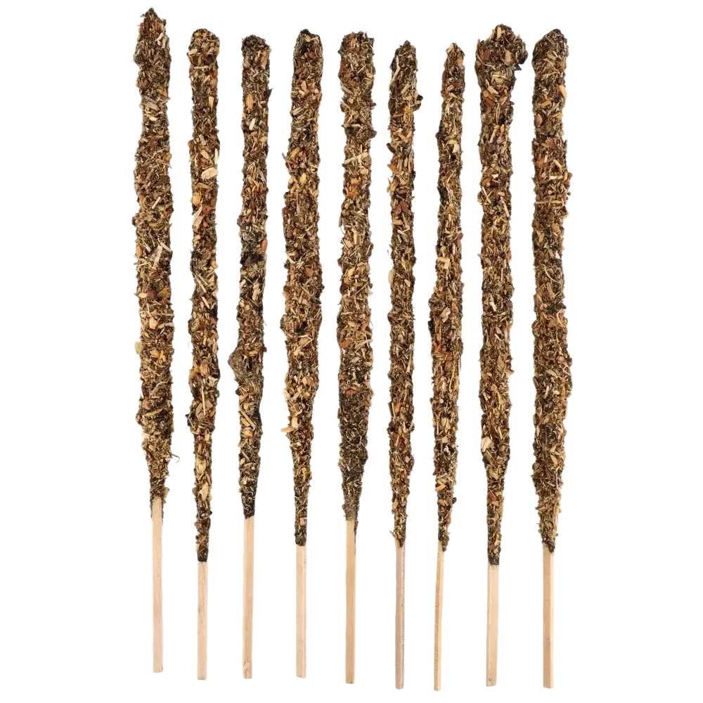 Sahumerio Weihrauch-Ringelblume, Kamille und Olibanum von Sagrada Madre, Räucherwaren in handgefertigter Verpackung.