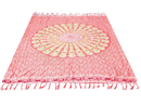 Pink sarong im mandala design mit fransen und maßen 140 x 100 von mana shop