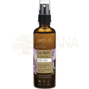 Braune glasflasche mit schwarzem sprühkopf farfalla aromacare gute nacht bio-raumspray lavendel sleep beautiful
