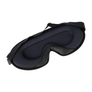 Schwarze silikon schlafmaske mit verstellbarem elastikband ideal für tiefenentspannung welltouch augenbinde