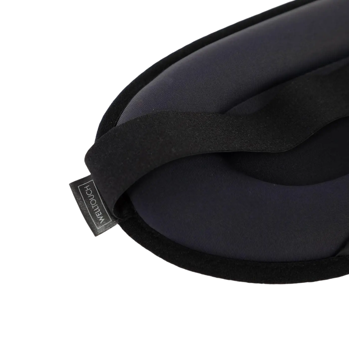 Schwarze WellTouch Schlafmaske von Bodynova zur Tiefenentspannung, bequemes Zubehör für therapeutische Anwendungen