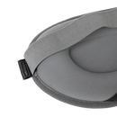 Graue schlafmaske welltouch mit weichem konturiertem design und verstellbarem gummiband für tiefenentspannung