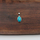 Boucles d'oreilles puces turquoise africaines