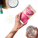 Rosa und beige pouch von zusammen health schöner vitaminpräparat für haare haut nägel für strahlende haut im mana shop