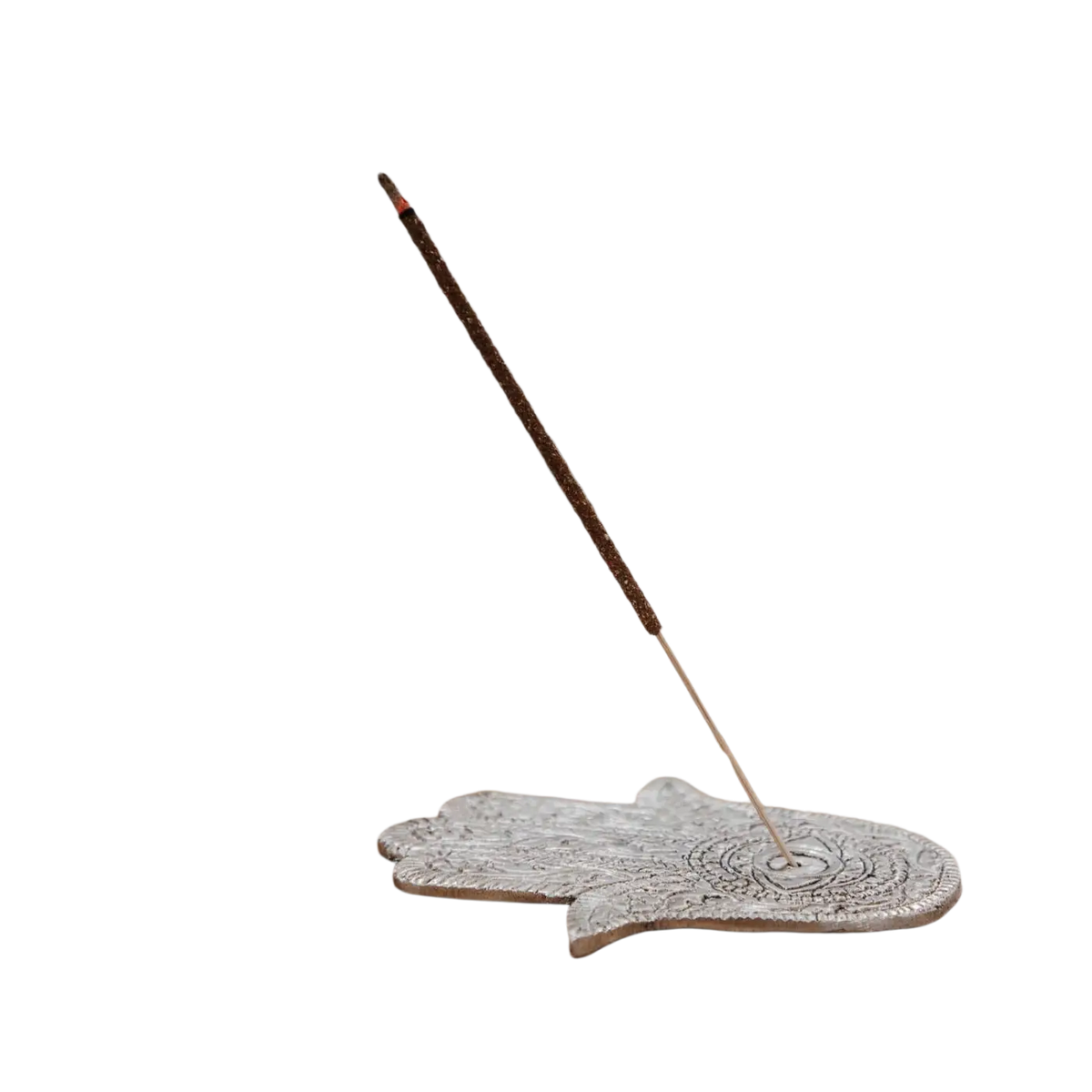 Schutzsymbol Hamsa Räucherstäbchenhalter von Bodynova für Yoga, Meditation und spirituelle Rituale, detailreiche Gestaltung