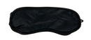 Schwarze Schlafmaske aus Satin mit elastischem Rand, ideales Zubehör für Therapie und Entspannung von Mana Shop