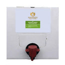 Große 5L-Box mit Maharishi Ayurveda Sesamöl und einem Zapfhahn.