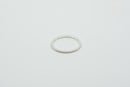 Feiner Silber Fingerring aus 925 Sterlingsilber, zartes Band, Durchmesser 18,5 mm, Größe 58, Schmuck von Shanti Enterprise