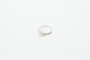 Silber Fingerring aus 925 Sterlingsilber mit 17 mm Durchmesser und Größe 58, eleganter Verlobungsring von Shanti Enterprise