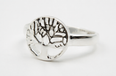 Silber Fingerring Lebensbaum von Shanti Enterprise, 16,5 mm Durchmesser, Größe 52, mit Lebensbaum-Motiv, Schmuckstück.