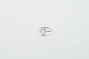 Zarter Silber Fingerring mit Rosenquarz in Größe 54, Schmuck von Shanti Enterprise, detailreiche Ansicht des Rings