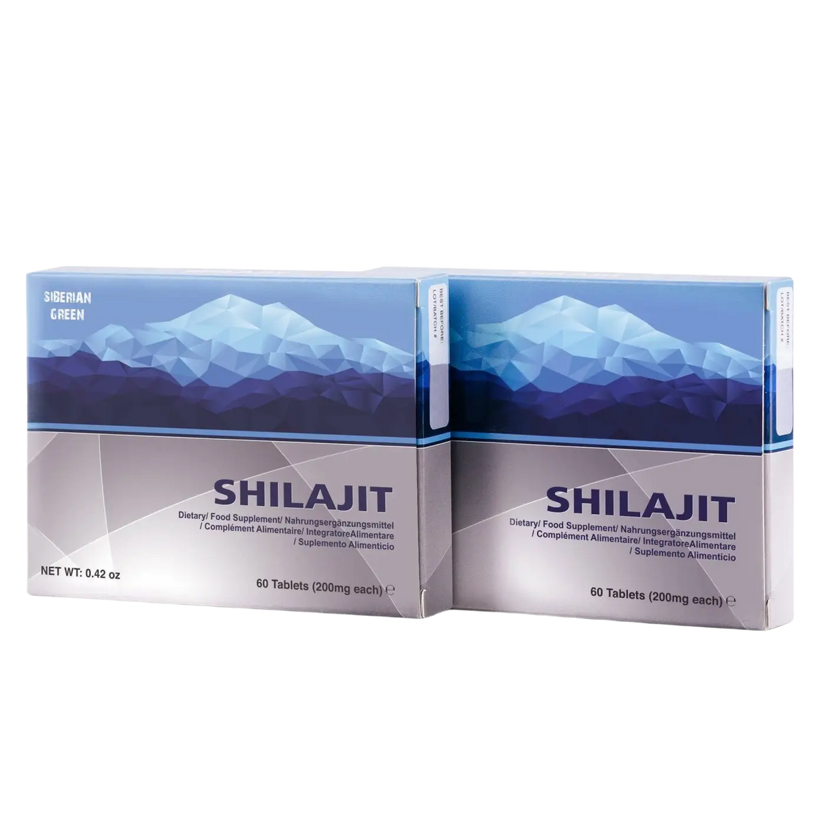 SiberianGreen Altaic reines Shilajit Mumijo in Blauen Bergen, Nahrungsergänzung, 120 Stück, natürliche Himalaya-Quelle