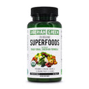 SiberianGreen 28 Superfoods Formula Nahrungsergänzung in Blisterpackung mit 60 Tabletten auf weißem Hintergrund