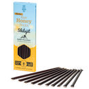 SiberianGreen Honigstäbchen mit 8% Shilajit, Nahrungsergänzung, natürliche Energiequelle für unterwegs, in Packung sichtbar