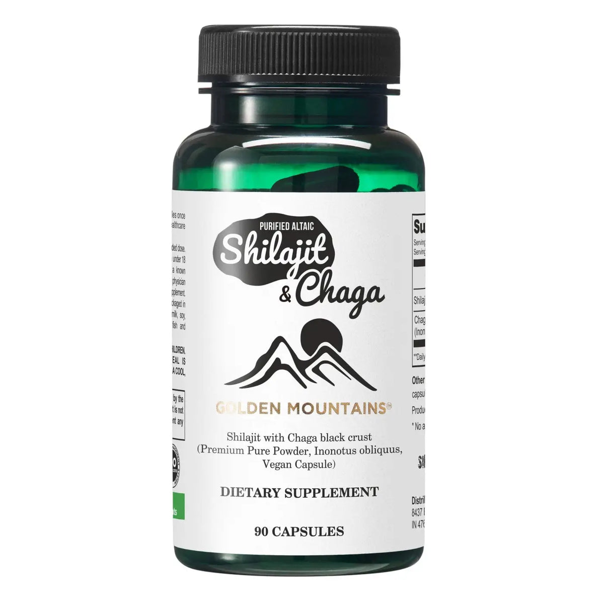 Shilajit und Chaga Kapseln, Produktfoto