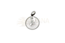 Silberanhänger kabbala lebensbaum silber filigran mit yin-yang motiv und spitzensaum aus mana shop