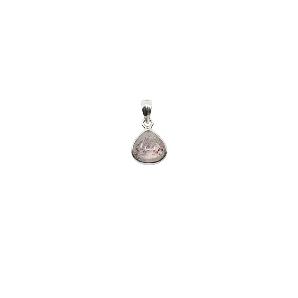 Silberner Anhänger „Elestial Quartz Super Seven“ von Ananta Lienhard, spiritueller Heilungs- und Transformationsschmuck