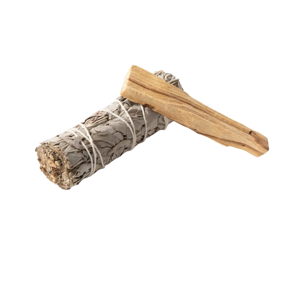 Myga Räucherwaren Smudge Set mit Salbei und Palo Santo für energetische Reinigung und spirituelles Ritual, inklusive Räucherstäbchen.