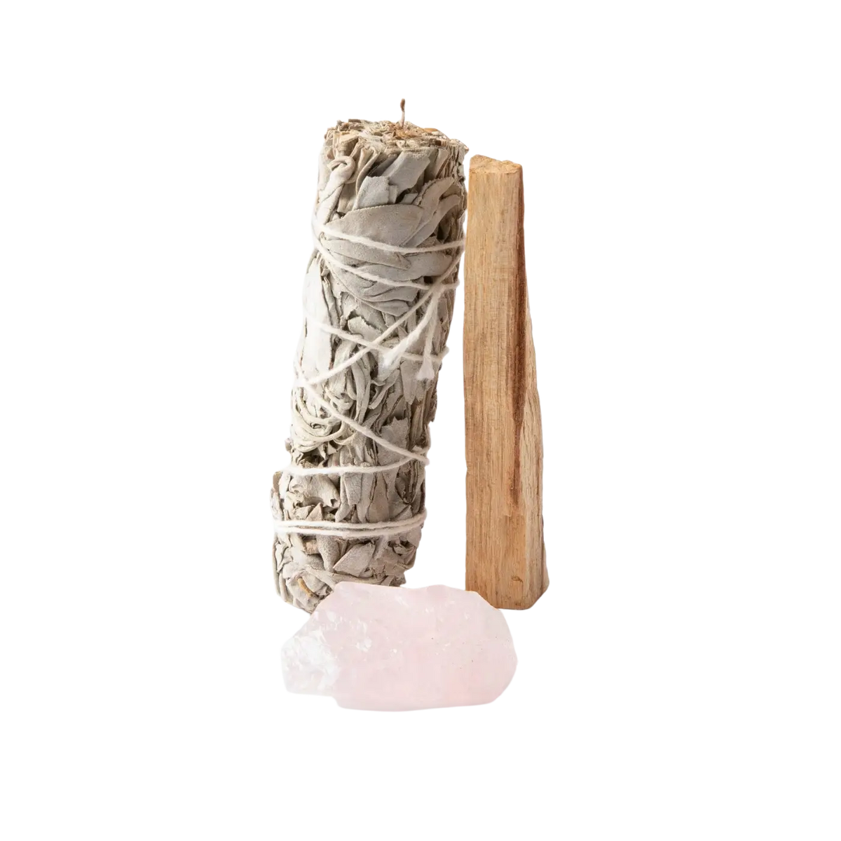 Myga Smudge Set mit Salbei und Palo Santo für energetische Reinigung und spirituelle Rituale, Räucherwaren für spirituelles Wohlbefinden