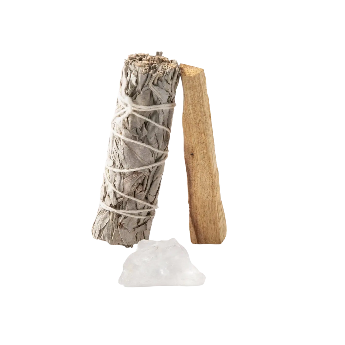 Myga Räucherset mit Salbei und Palo Santo für energetische Reinigung und spirituelles Ritual, inklusive Räucherstäbchen und -samen