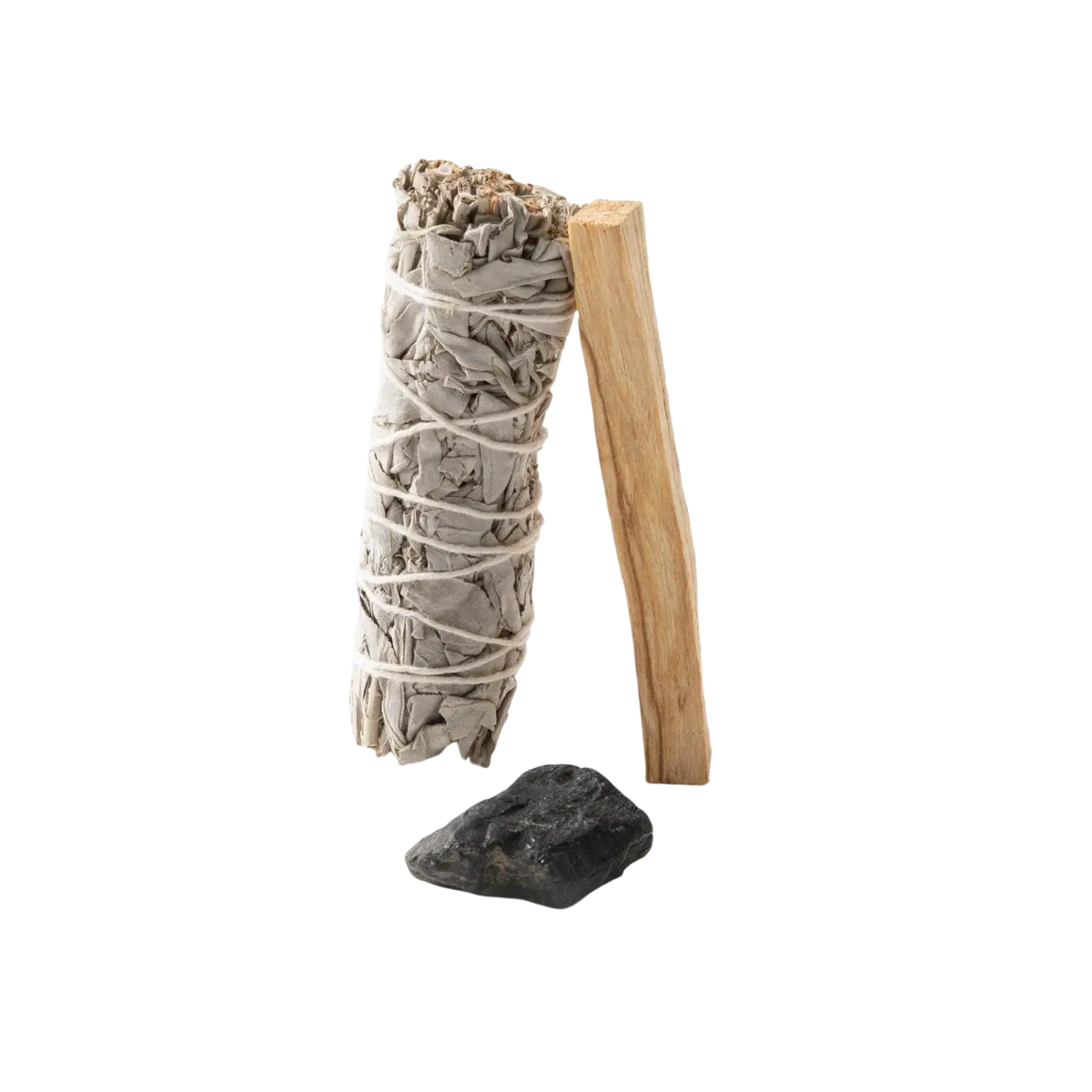 Myga Smudge-Set mit Salbei und Palo Santo für energetische Reinigung und spirituelles Ritual, Räucherwaren für positive Energie