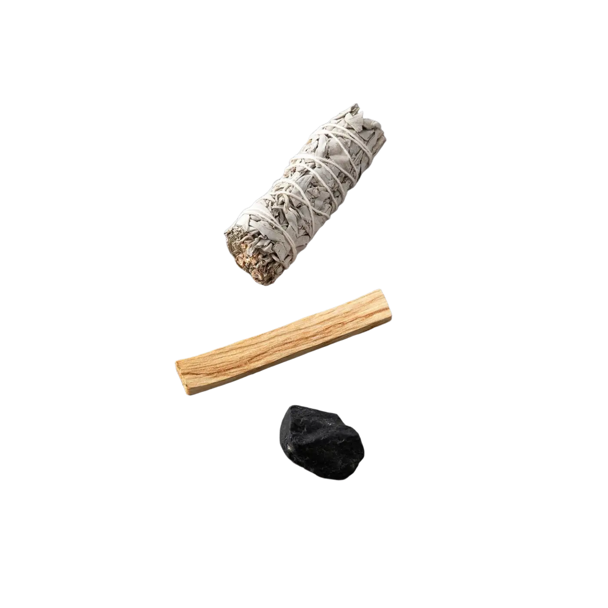 Myga Smudge Set mit Salbei und Palo Santo für energetische Reinigung, spirituelles Räucherwaren-Set, ideal als Geschenk.