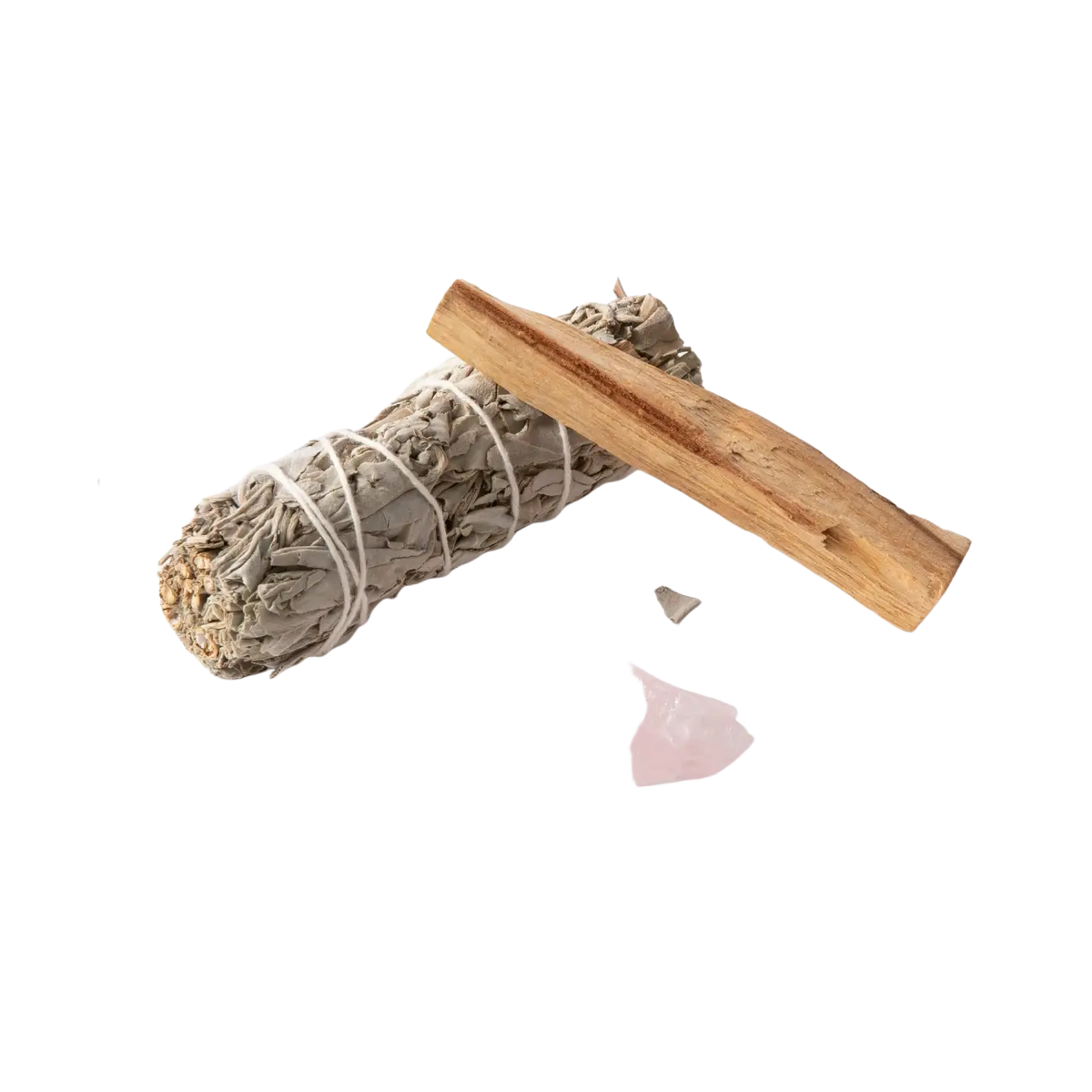 Myga Smudge-Set mit Salbei und Palo Santo, Räucherwaren für energetische Reinigung und spirituelles Ritual, natürliches Räucherset
