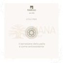 Erbavoglio sodo seno kapsel label with minimalist eight-dot icon highlighting pueraria lobata and collagen synthesis benefits for straffung brüste haut